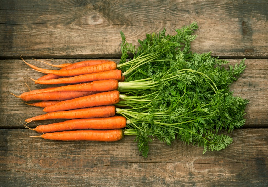 Cenouras é uma fonte de vitamina A