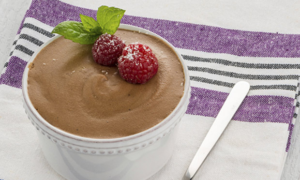 Musse de batata-doce com chocolate Musse de batata-doce com chocolate