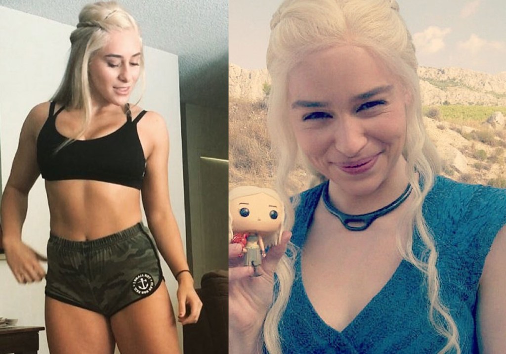 Conheça Swoleesi, a musa fitness sósia de Khaleesi da série “Game Of Thrones”