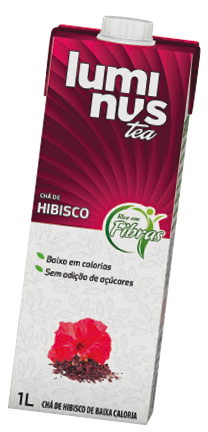 Depois dos sucos funcionais, a <em>Luminus</em> lançou o Hibisco (R$10,90 o litro), o primeiro chá da linha <em>Luminus Tea</em>. É rico em fibras e tem só 4 calorias em 1 copo (200mL). Adoçado com estévia.