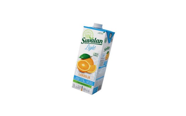 A versão light do suco de laranja Suvalan traz a metade das calorias (48 em 1 copo de 200 ml) que a versão original. Não contém conservantes e é rico em vitamina C (R$ 6 a embalagem de 1 litro).Preços pesquisados em novembro de 2016.