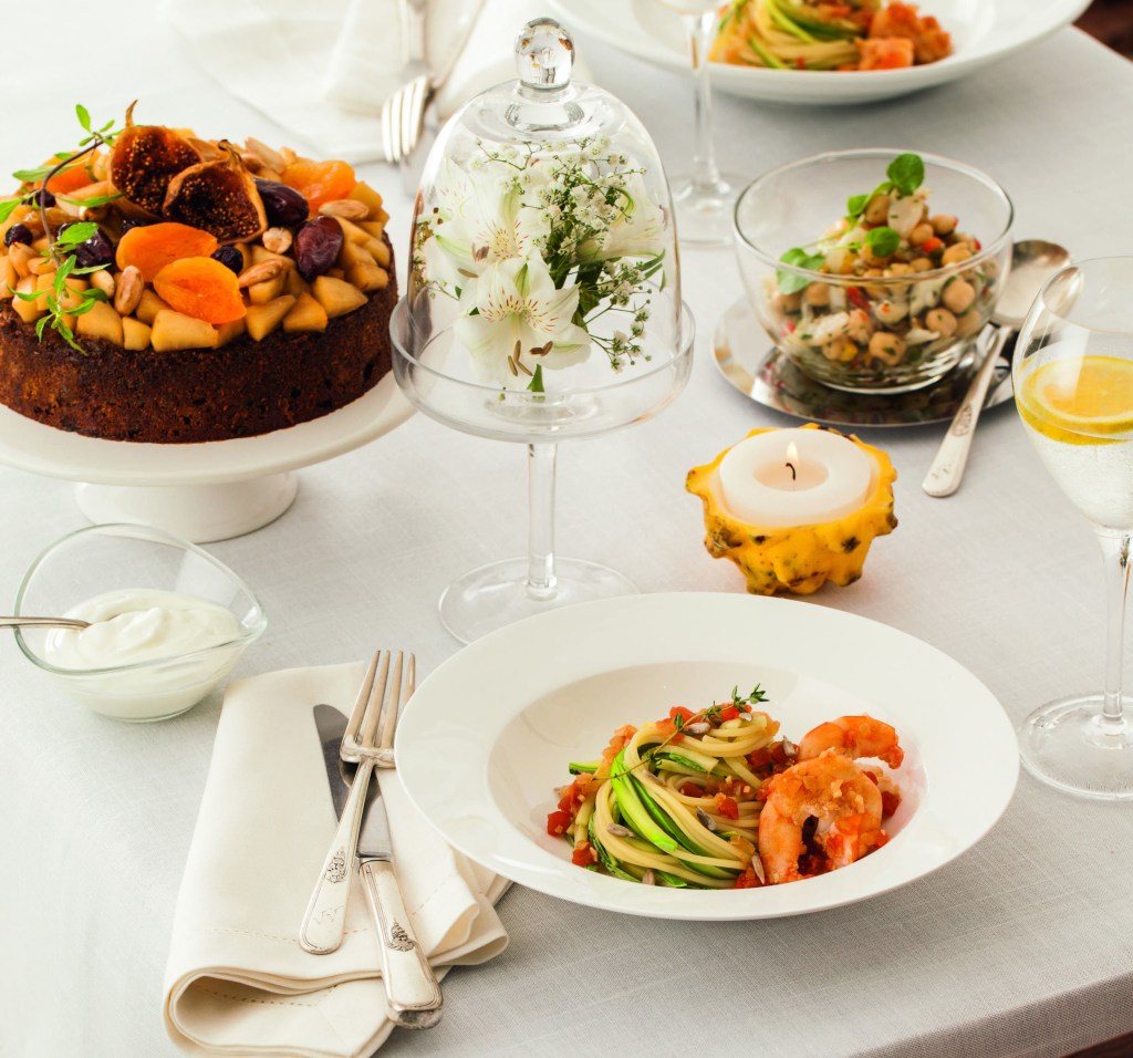 Opção de ceia de Natal sem glúten completa