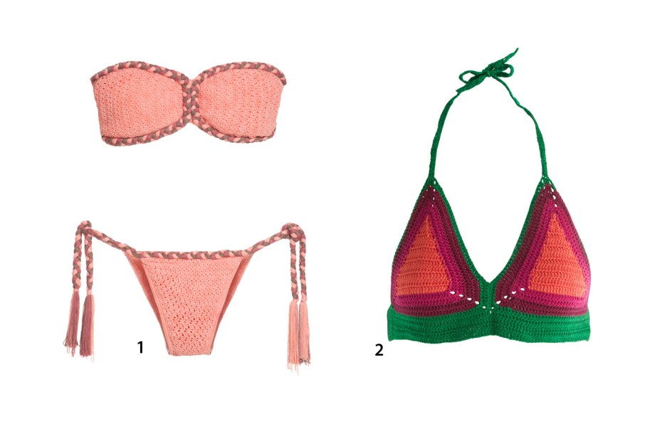 <div>Queridinho nas passarelas, o crochê reapareceu em 2016 e ficou. Os biquínis são supercharmosos e funcionam para o dia na praia ou à noite, numa produção mais arrumada. O modelo cortininha é um dos favoritos, mas você também pode optar por um tomara-que-caia, que supervaloriza o busto.</div>
<div></div>
<div>1. Biquiní tomara-que-caia, Giovana Dias, R$ 820;</div>
<div>2. Top, Marta Reis, R$ 179</div>
<div></div>
<div>(Preços pesquisados em janeiro de 2017)</div> <div>Queridinho nas passarelas, o crochê reapareceu em 2016 e ficou. Os biquínis são supercharmosos e funcionam para o dia na praia ou à noite, numa produção mais arrumada. O modelo cortininha é um dos favoritos, mas você também pode optar por um tomara-que-caia, que supervaloriza o busto.</div>
<div></div>
<div>1. Biquiní tomara-que-caia, Giovana Dias, R$ 820;</div>
<div>2. Top, Marta Reis, R$ 179</div>
<div></div>
<div>(Preços pesquisados em janeiro de 2017)</div>