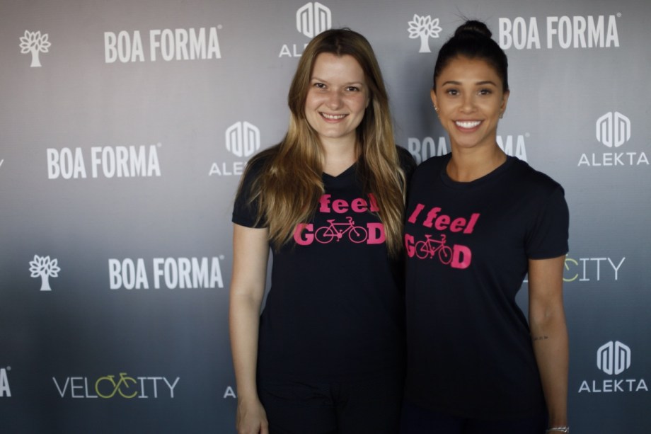 Ju Diniz com a nutricionista das estrelas Bruna Vilela, do Rio de Janeiro.