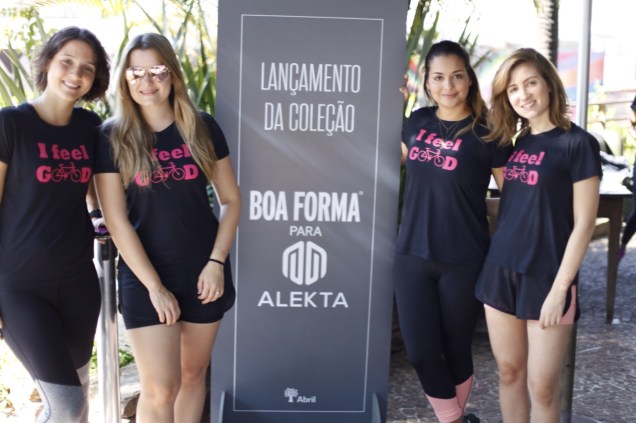 Equipe da BOA FORMA: Daniela Bernardi, editora de fitness; Juliana Diniz, redatora-chefe; Nelize Dezzen, editora de estilo; e Luiza Monteiro, repórter do site