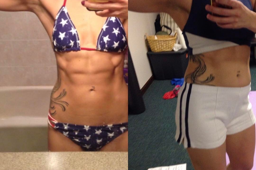 Antes e depois de corpo