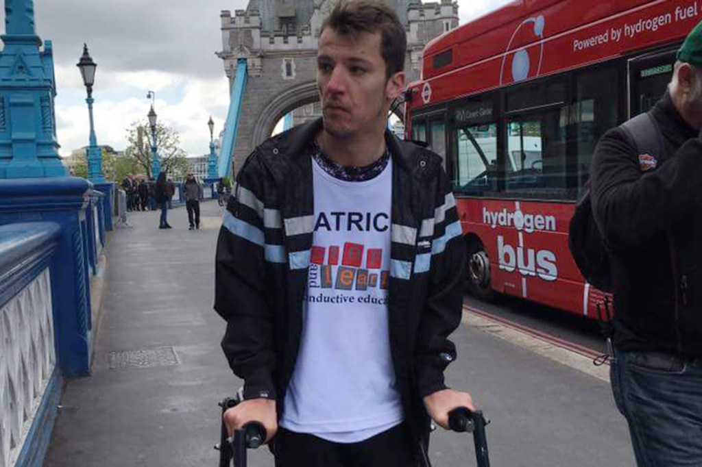 Patrick Barden na Maratona de Londres