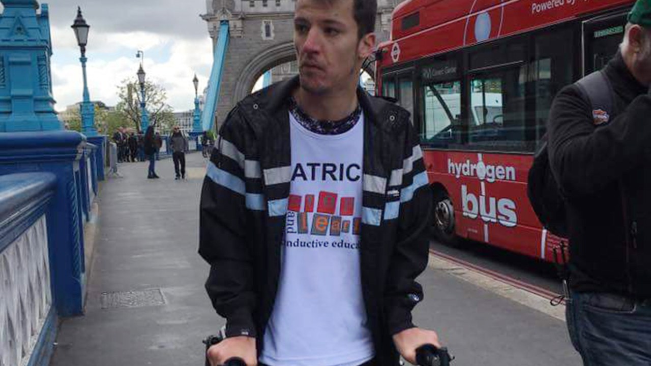 Patrick Barden na Maratona de Londres