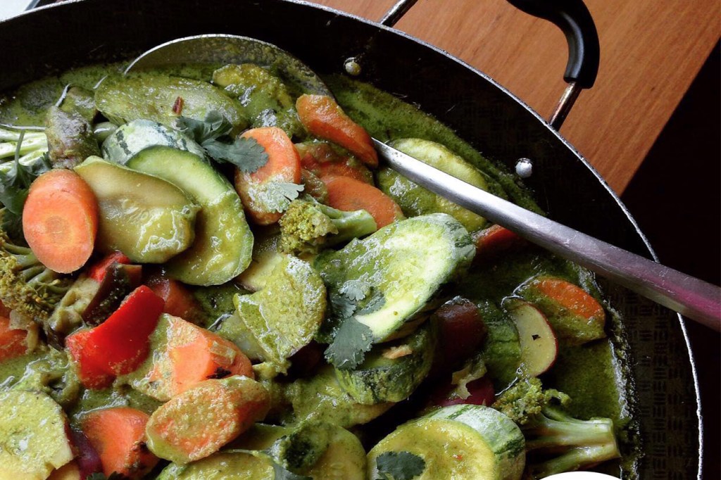 Curry verde de legumes