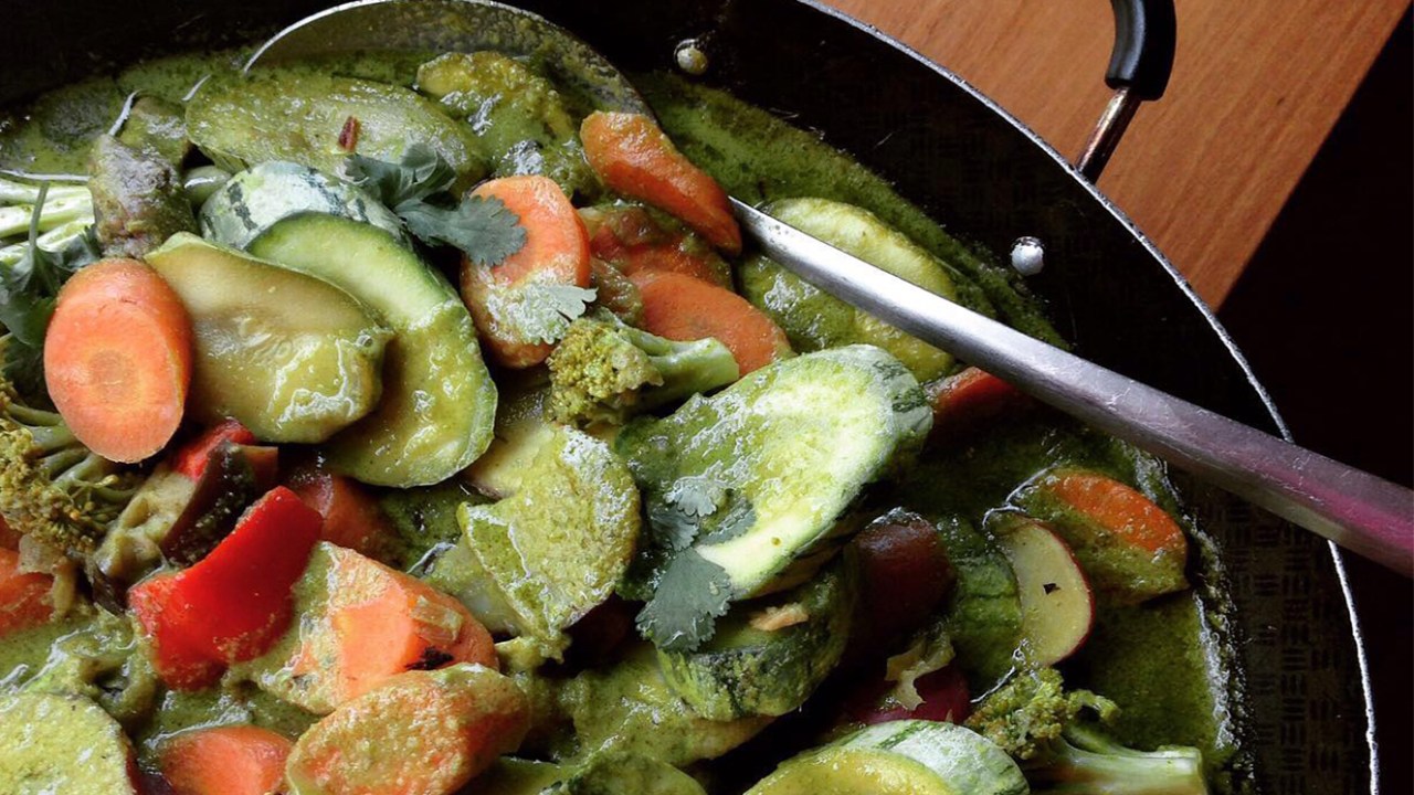 Curry verde de legumes