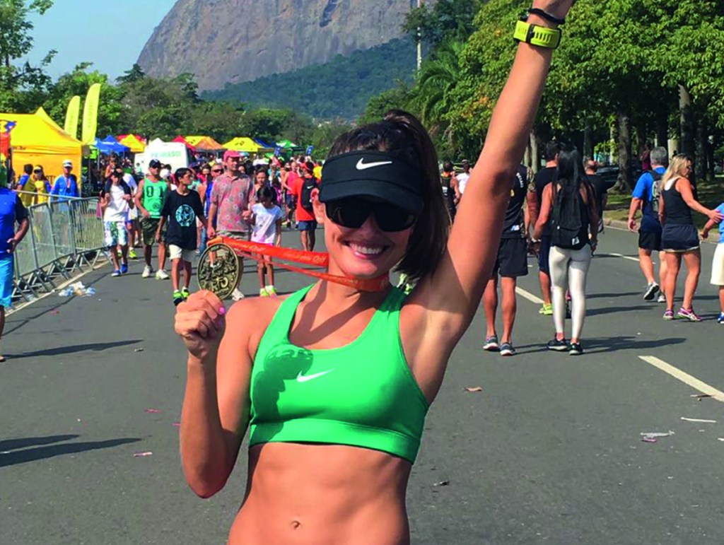 Ju Winterink na maratona do Rio