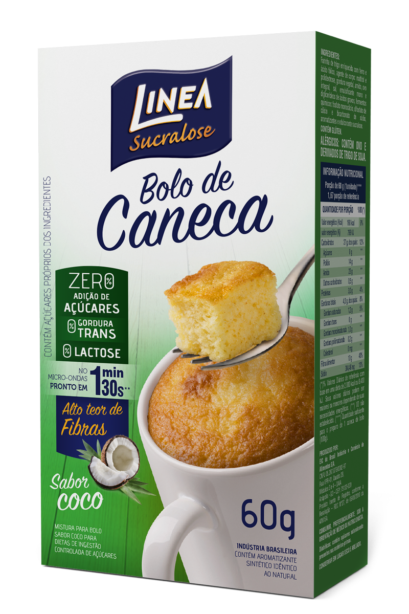 O Bolo de Caneca Linea vai bem como um lanchinho da tarde.