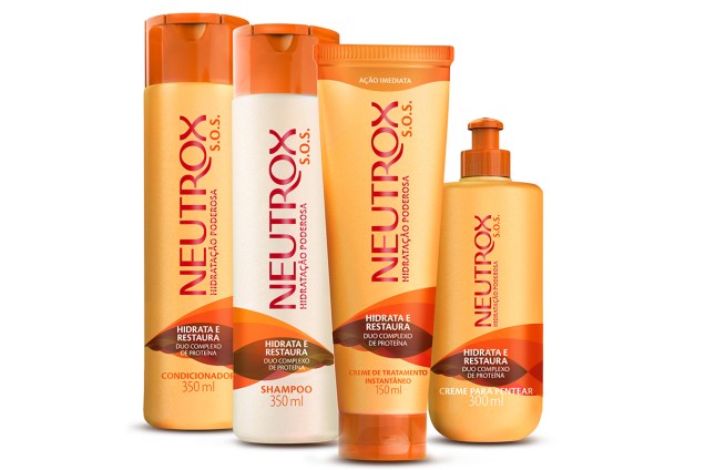 TRATAMENTO DE RESGATE: acabou se identificando com alguma das situações anteriores? Em vez de lamentar, o melhor é reverter o quadro e resgatar a saúde e a beleza do seu cabelo. Mas temos uma notícia boa: há produtos que prestam socorro emergencial e trazem resultados imediatos, caso do creme de tratamento instantâneo, que faz parte da linha S.O.S., de Neutrox - ao lado do xampu, condicionador e creme para pentear. Esse creme tem fórmula superpotente e eficaz em hidratação poderosa, que hidrata e restaura fios que precisam de cuidados e estão danificados. Tudo graças à fórmula exclusiva, com duo complexo de proteína. TRATAMENTO DE RESGATE: acabou se identificando com alguma das situações anteriores? Em vez de lamentar, o melhor é reverter o quadro e resgatar a saúde e a beleza do seu cabelo. Mas temos uma notícia boa: há produtos que prestam socorro emergencial e trazem resultados imediatos, caso do creme de tratamento instantâneo, que faz parte da linha S.O.S., de Neutrox - ao lado do xampu, condicionador e creme para pentear. Esse creme tem fórmula superpotente e eficaz em hidratação poderosa, que hidrata e restaura fios que precisam de cuidados e estão danificados. Tudo graças à fórmula exclusiva, com duo complexo de proteína.