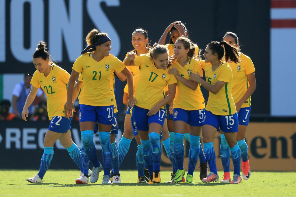 Jogadoras da seleção brasileira de futebol