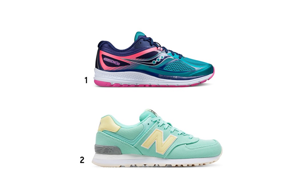 1.&nbsp;T&ecirc;nis, <a href="https://www.sauconybrasil.com.br/" target="_blank" rel="noopener">Saucony</a>, de R$ 600 por R$ 500; 2.&nbsp;T&ecirc;nis, <a href="https://www.newbalance.com.br/black-friday" target="_blank" rel="noopener">New Balance</a>, de R$ 400 por R$ 250 (pre&ccedil;os pesquisados em novembro de 2017)&nbsp;