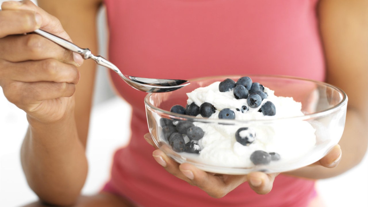iogurte com blueberry