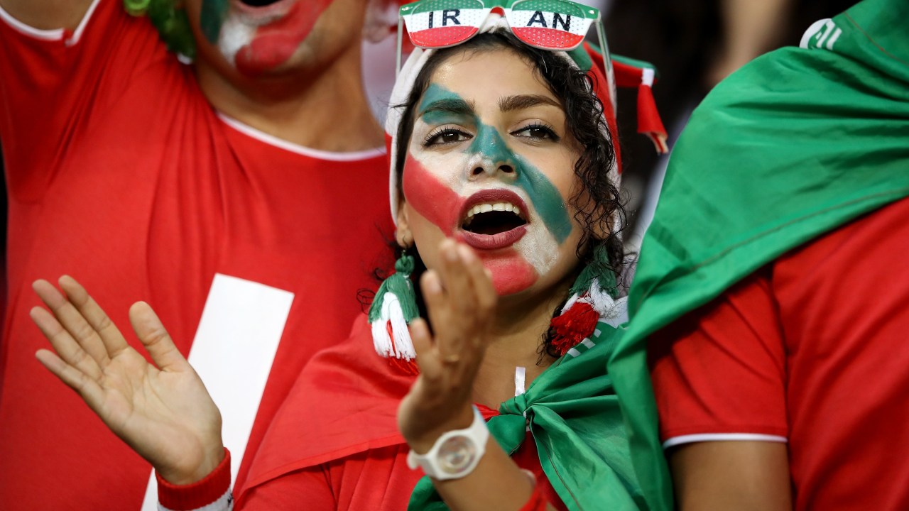 Torcedora Iraniana na Copa do Mundo 2018