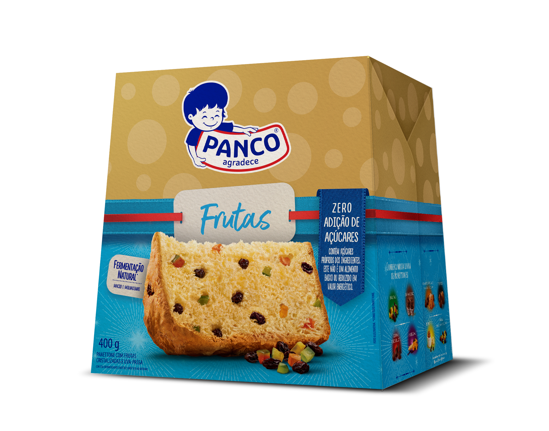 Frutas Zero Adição de Açúcares panetone panco