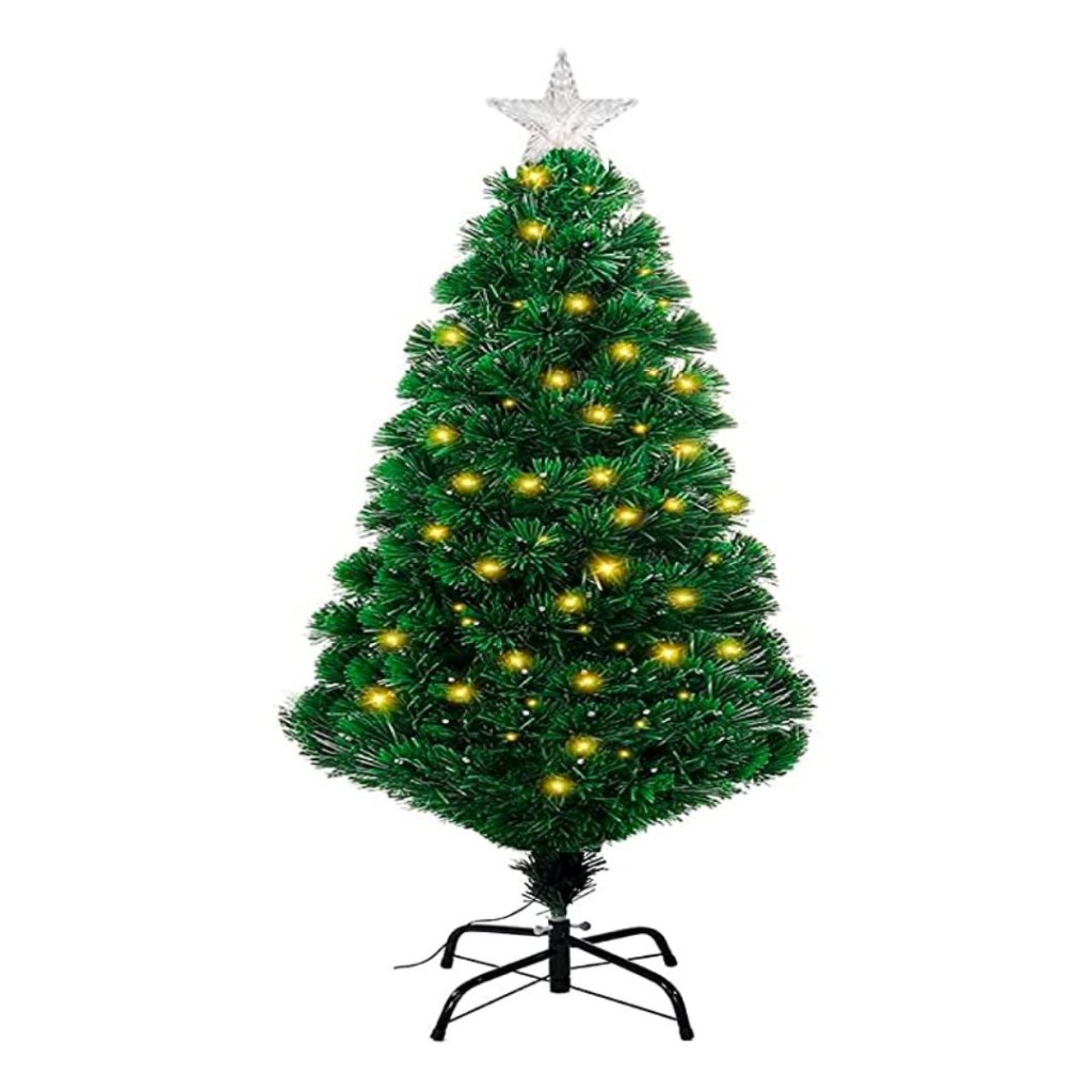 Árvore de Natal com Fibra Óptica