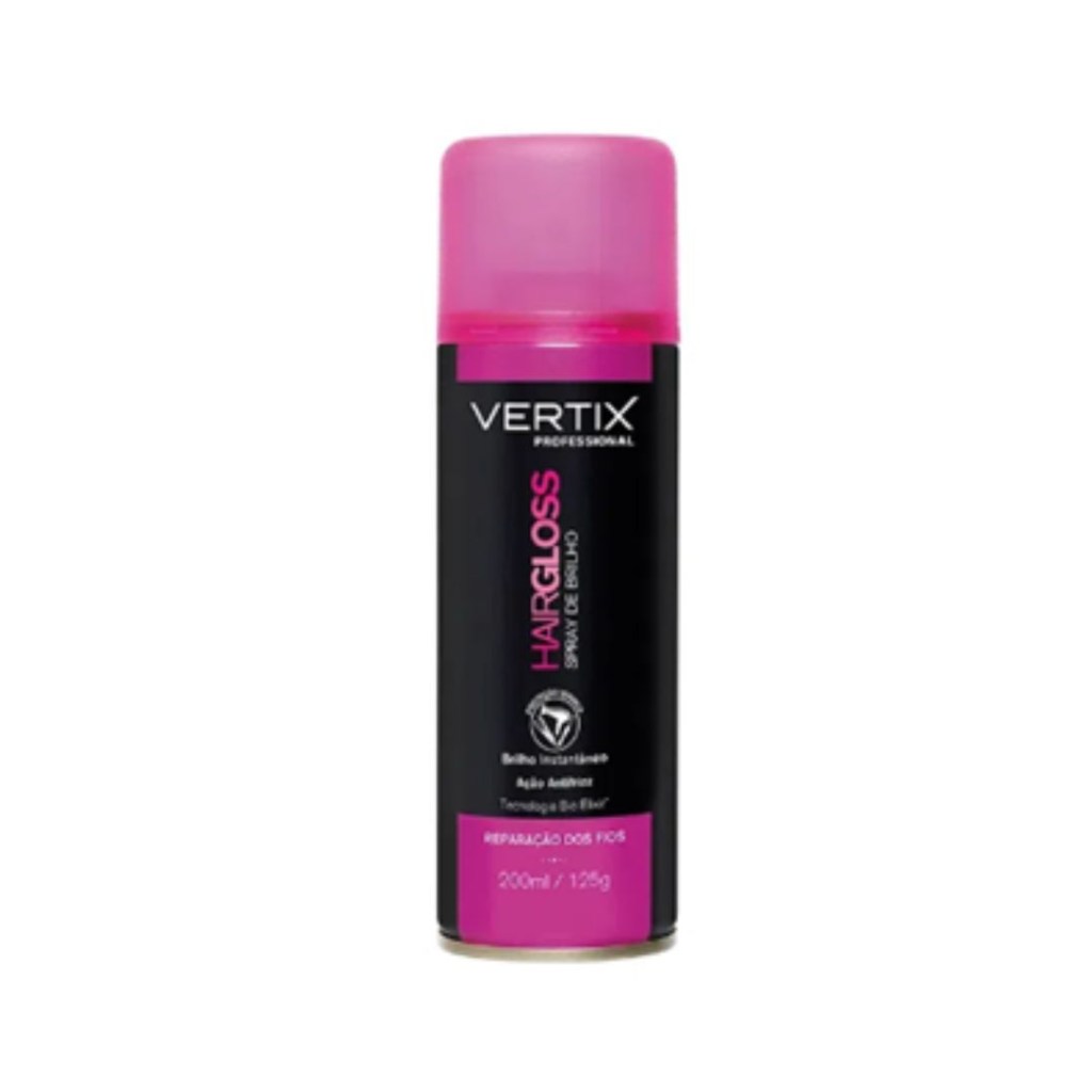 Spray de Brilho Gloss com proteção térmica Vertix
