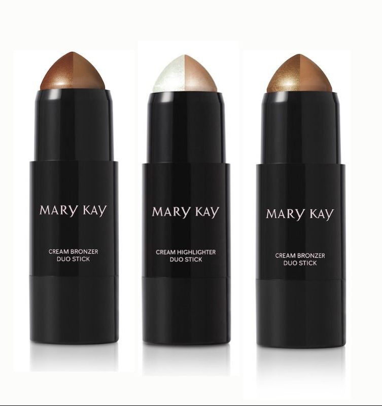 Bronzeador Cremoso em Bastão e Iluminador Cremoso em Bastão Mary Kay