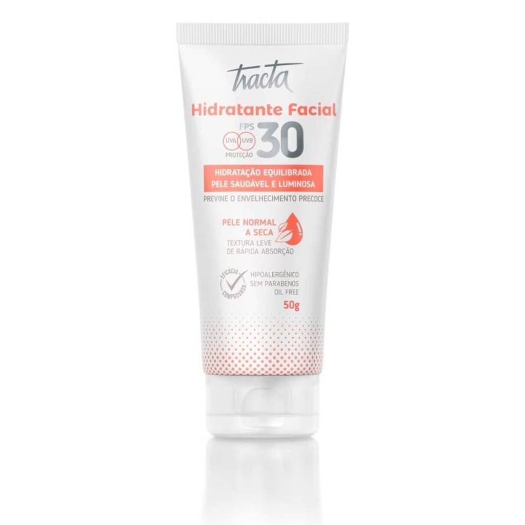 Hidratante Facial FPS30 Pele Normal/Seca Tracta