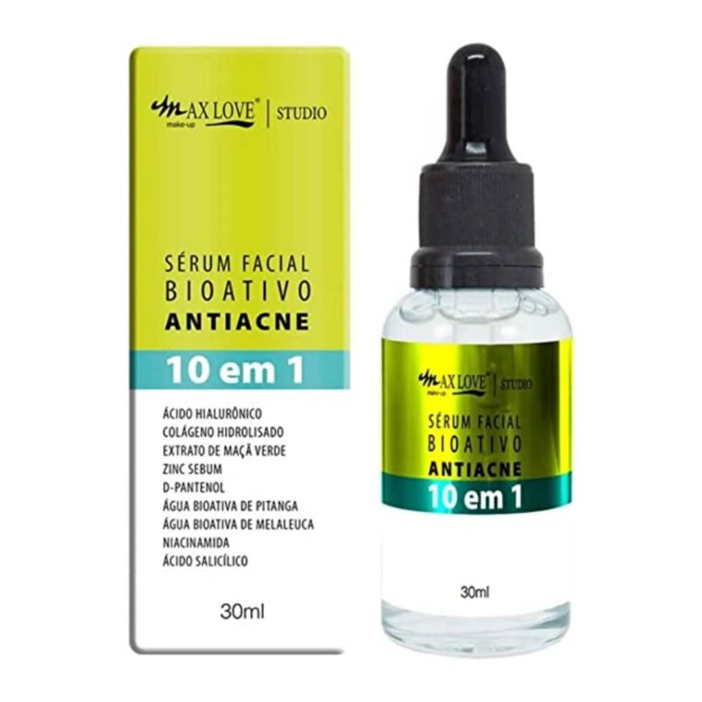 Serum Facial Bioativo Antiacne Antioleosidade Max Love