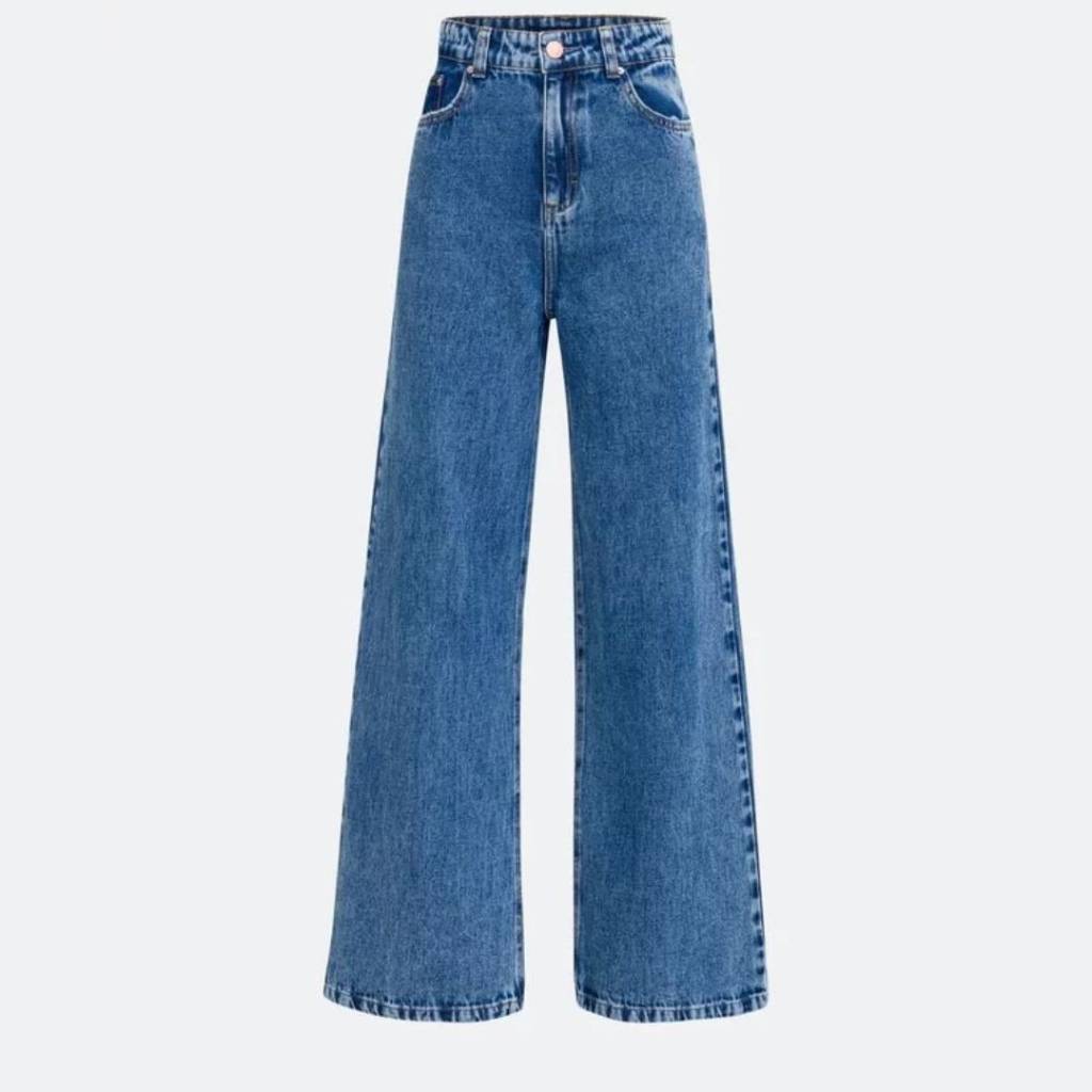 Calça jeans wide leg Renner