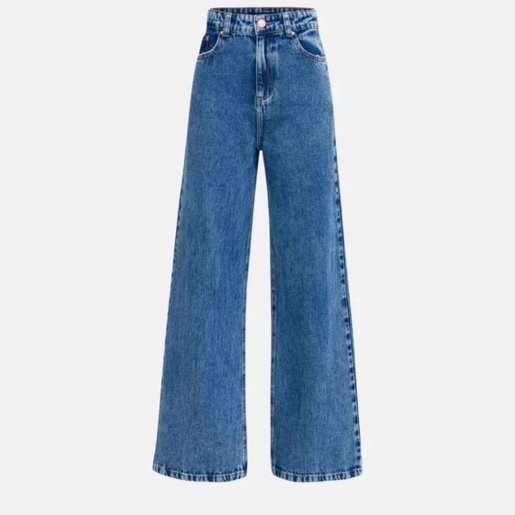 Calça jeans wide leg Renner