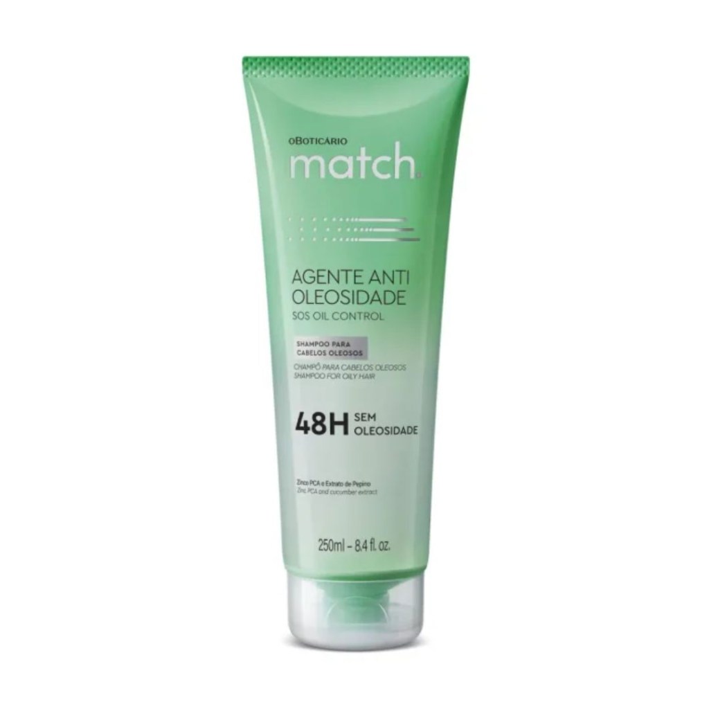 Shampoo Match Agente Antioleosidade