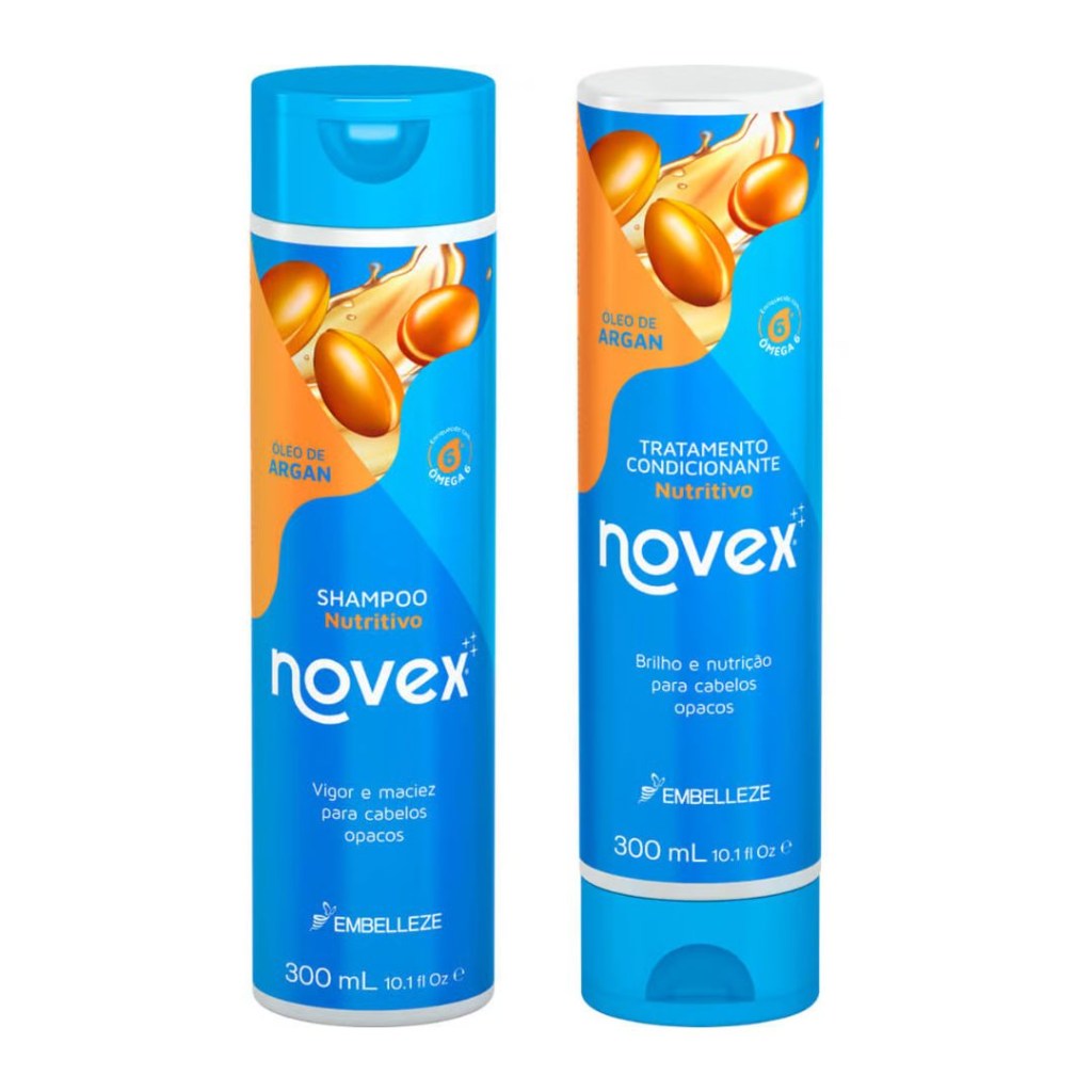 novex argan oil kit shampoo e condicionador