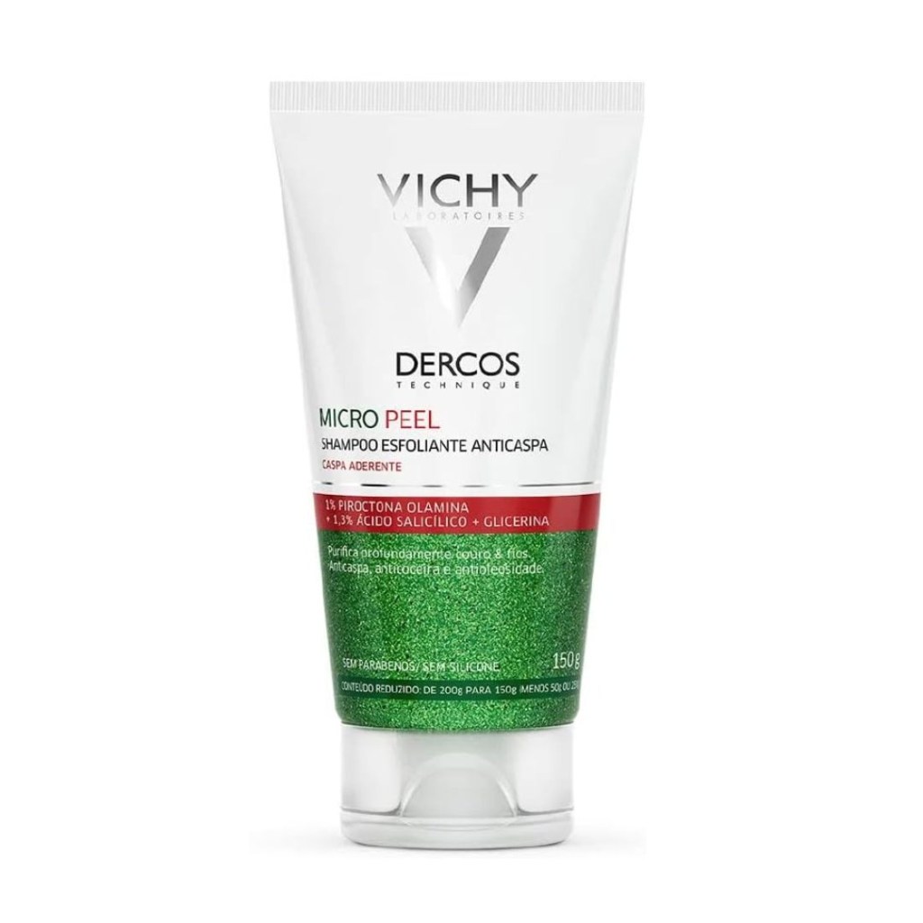 vichy micropeel shampoo esfoliante detox do couro cabeludo