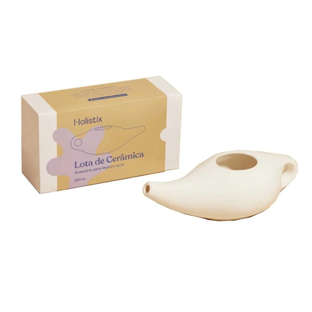 lota nasal de cerâmica da marca holistix