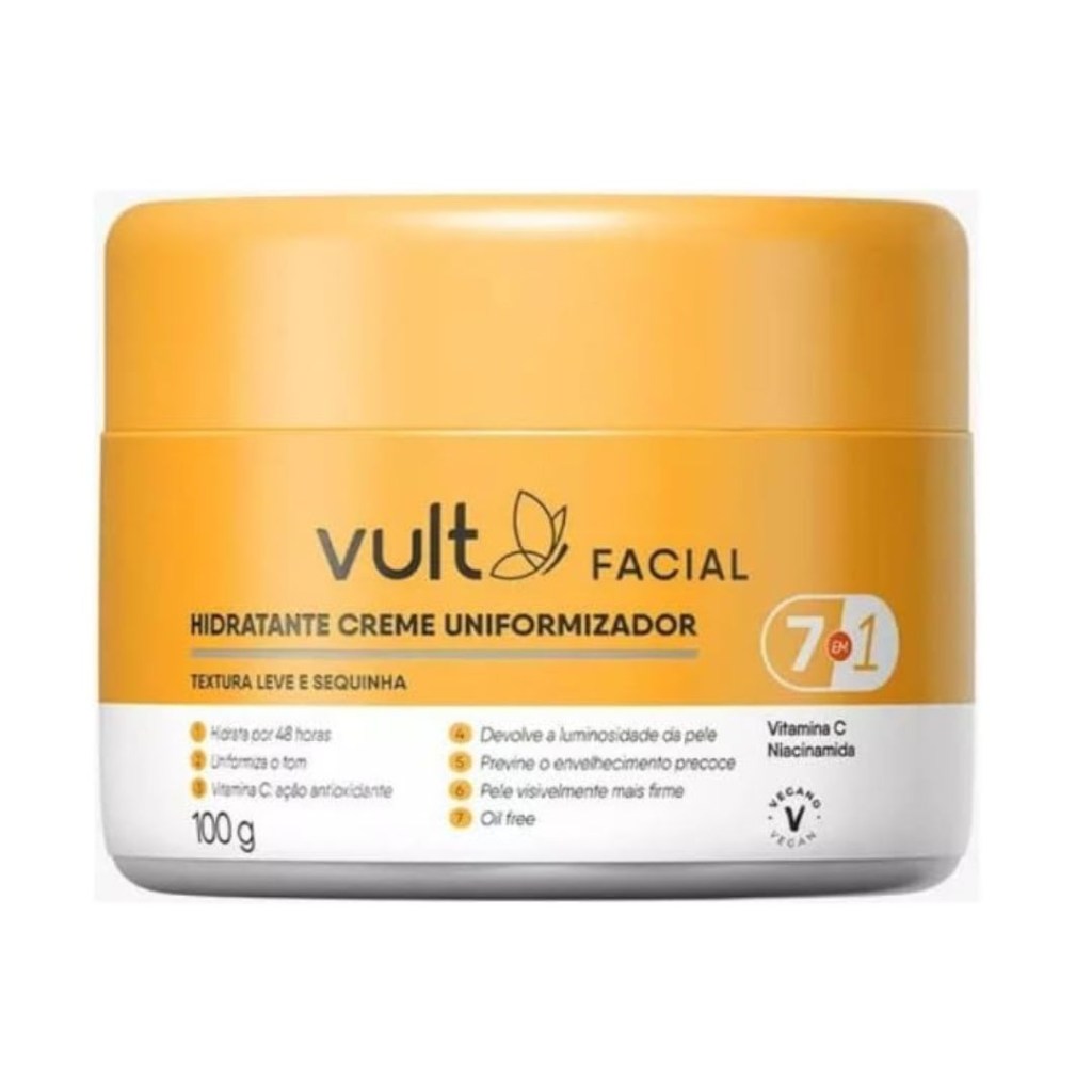 hidratante facial com vitamina C Vult