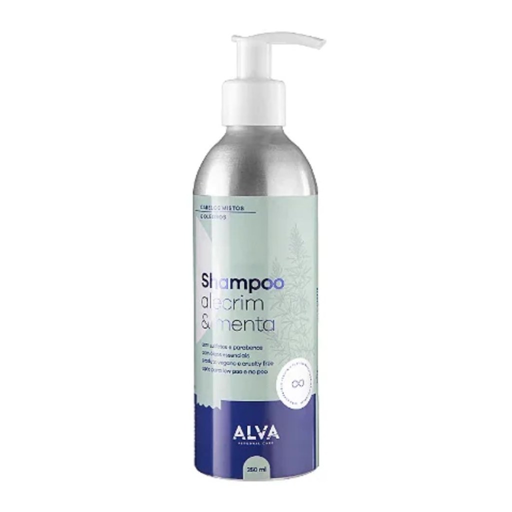 Shampoo Alecrim Menta Alva Personal Care