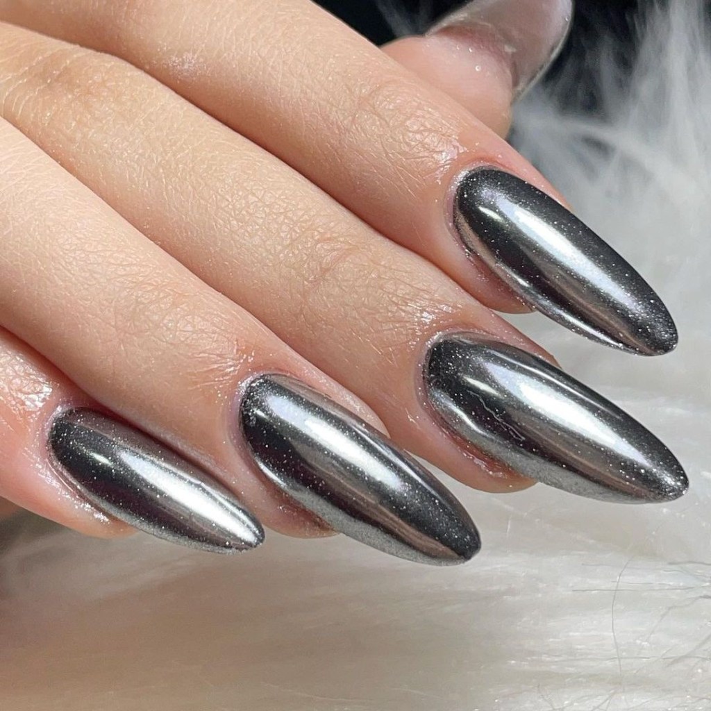 studiojulianapitta unhas cromadas pretas