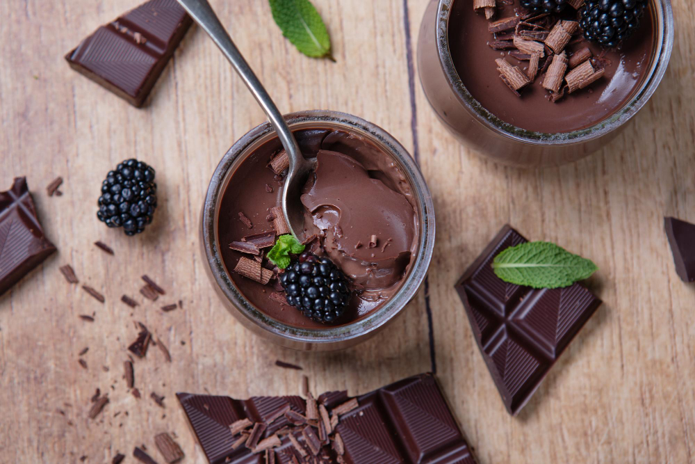 mousse de chocolate com 3 ingredientes