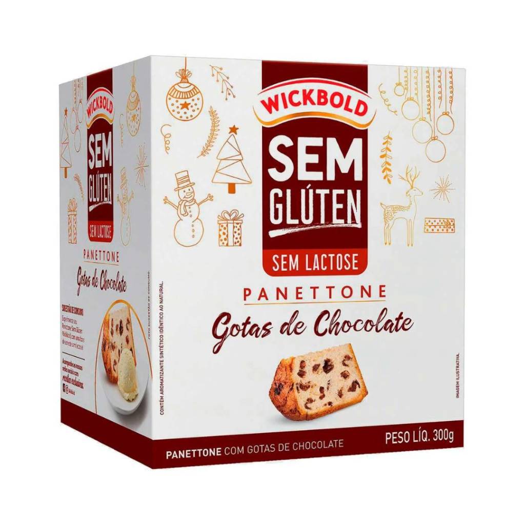 panetone zero açúcar e lactose wickbold