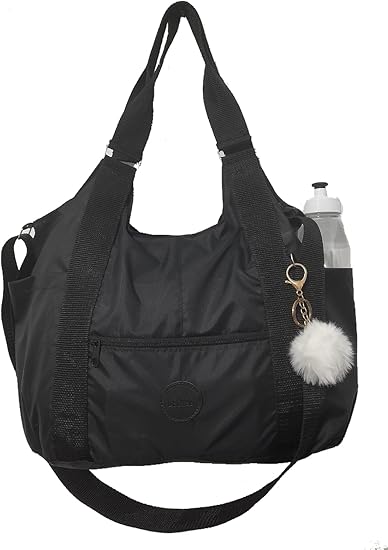 mochila-academia_512905 Bolsa Feminina Nylon Tactel Academia Trabalho Escolar Faculdade praia piscina casual dia dia passeio esportiva grande espaçosa moda alçatransversal e ombro lateral