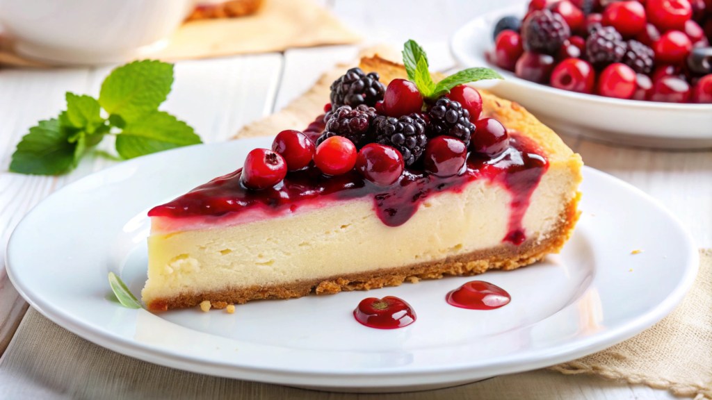 Cheesecake de frutas vermelhas: aprenda a receita nutritiva e sem assar