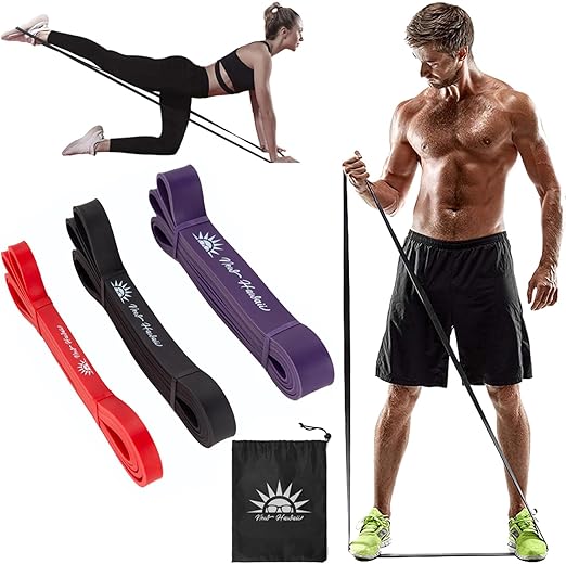 band-cardio Kit 3 Elástico Faixas Extra Forte Super Band Para Exercícios