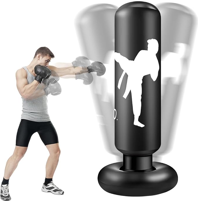 boxe-dia-namorados-esportes Coluna de boxe inflável, Saco de Boxeo Inflable, Saco Pesado Equipamento de Boxe