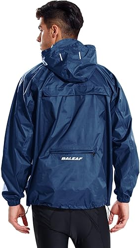 jaqueta-treinos-inverno1 BALEAF Jaqueta de chuva masculina leve para corrida, caminhada, impermeável, com capuz, blusão, casaco com capuz embalável