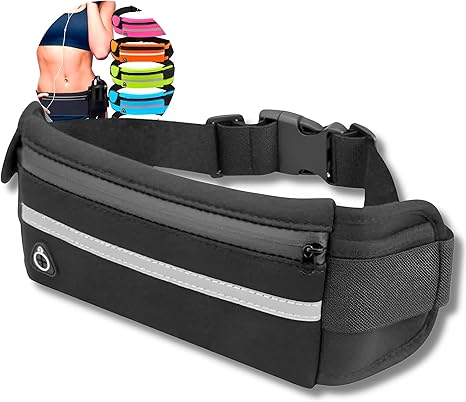 pochete-dia-namorados Pochete Esportiva Pochete Corrida Academia Bike Porta Celular Garrafa Cinta Fitness Doleira Impermeavel Premium (Preto)