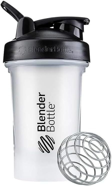Garrafa coqueteleira clássica V2 para shakes de proteína e pré-treino, 590 ml, .