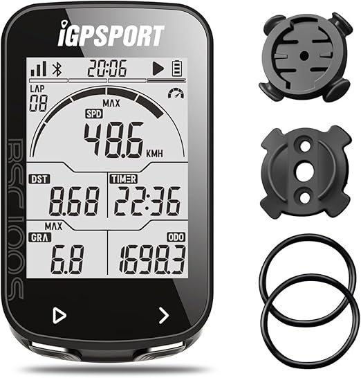 iGPSPORT BSC100S Ciclocomputador GPS, Bluetooth Tela de 2,6 Polegadas IPX7 à Prova d'água 40H de Vida útil da Bateria Computador de Bicicleta Sem Fio .