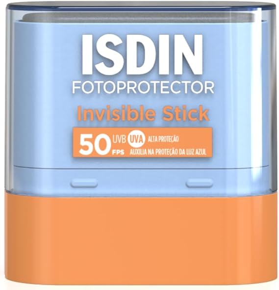 ISDIN Protetor Solar Facial em bastão Invisible Stick FPS 50-10G .